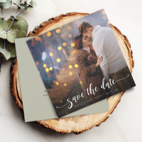 Moderne Kalligraphie-Foto-Hochzeit