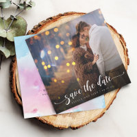 Moderne Kalligraphie-Foto-Hochzeit