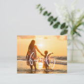 Moderne Kalligraphie Foto Postkarte (Stehend Vorderseite)