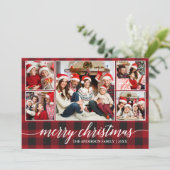 Moderne Kalligraphie Frohe Weihnachten 5 Foto Kari (Stehend Vorderseite)