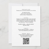 Moderne Kalligraphie - Front und Back Wedding Einladung (Rückseite)