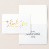 Moderne Kalligraphie Gold Foil Vielen Dank Folienkarte (Anzeige)
