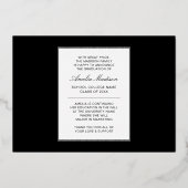 Moderne Kalligraphie Gold Ink Script Foto Grad Car Folieneinladung (Rückseite)