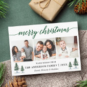 Moderne Kalligraphie Grüne Kiefern Weihnachten 3 F