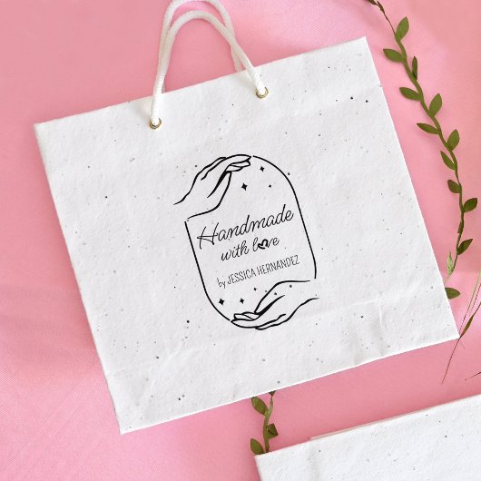 Moderne Kalligraphie Handmade Custom Gummistempel