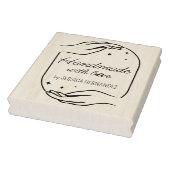 Moderne Kalligraphie Handmade Custom Gummistempel (Stempel)