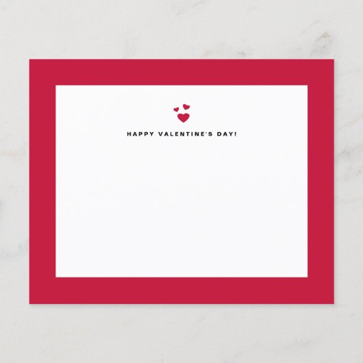 Moderne Kalligraphie - Happy Valentine's Day Card (Rückseite)