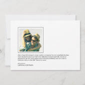 Moderne Kalligraphie | Hochzeitsankündigungen Einladung (Rückseite)