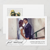 Moderne Kalligraphie | Hochzeitsankündigungen Einladung (Vorne/Hinten)