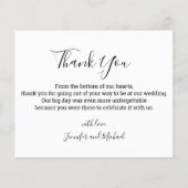 Moderne Kalligraphie Hochzeitskollage Foto Vielen (Rückseite)