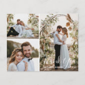 Moderne Kalligraphie Hochzeitskollage Foto Vielen (Vorderseite)