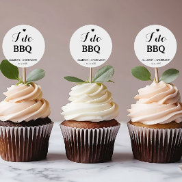 Moderne Kalligraphie i do Grillen Brautparty Runder Aufkleber