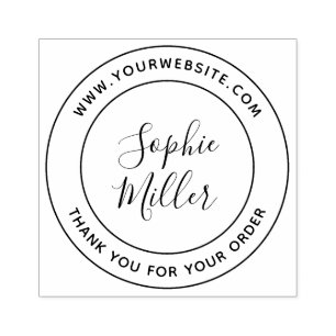 Moderne Kalligraphie Ihren Firmennamen hinzufügen Gummistempel