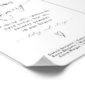 Moderne Kalligraphie im Zeichen der liebenden Erin Poster (Ecke)