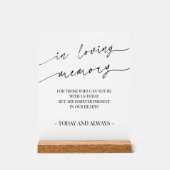 Moderne Kalligraphie im Zeichen des Gedächtnisses Acrylschild (Vorderseite)