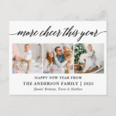 Moderne Kalligraphie in diesem Jahr 3 Foto billige Postkarte (Vorderseite)
