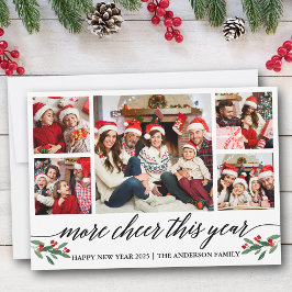 Moderne Kalligraphie in diesem Jahr 5 Foto billige Feiertagskarte