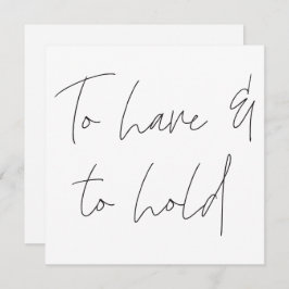 Moderne Kalligraphie ist möglich Hochzeit zu haben Einladung