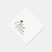 Moderne Kalligraphie-Klasse des Abschlusses 2025 Serviette (Ecke)