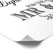 Moderne Kalligraphie Lasse Liebe funkeln Druck Poster (Ecke)