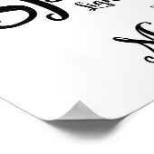 Moderne Kalligraphie Lasse Liebe funkeln Print Poster (Ecke)