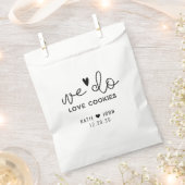 Moderne Kalligraphie machen wir Liebe-Cookies Hoch Geschenktütchen (Ausgeschnitten)