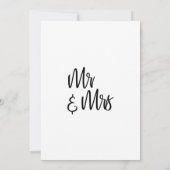 Moderne Kalligraphie Minimalistisch Wir Got Verhei Einladung (Rückseite)