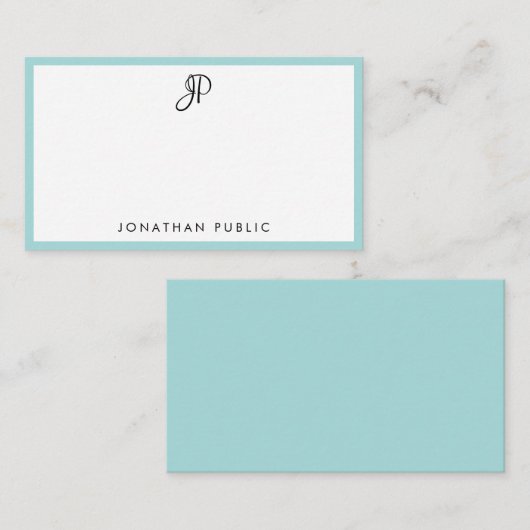 Moderne Kalligraphie Monogram Einfache Vorlage Chi (Vorne/Hinten)