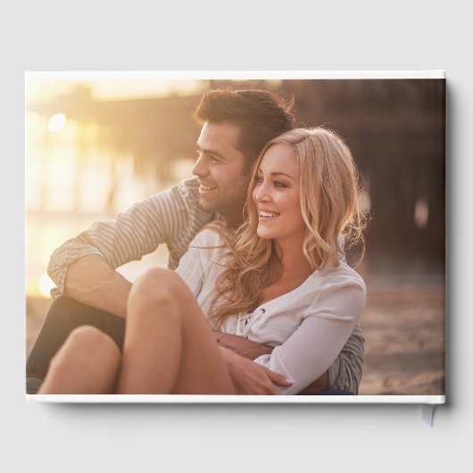 Moderne Kalligraphie Mr. and Mrs. wedding Gästebuc Gästebuch (Rückseite)