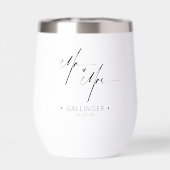 Moderne Kalligraphie Mr. & Mrs. Black ID1025 (Rückseite)