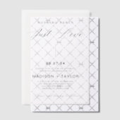 Moderne Kalligraphie Nichts Extravagant nur Liebe  Pergament Einladungen (Versetzt (Einladung))