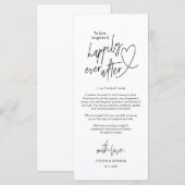 Moderne Kalligraphie Platz Einstellung Danke Karte (Vorne/Hinten)