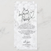 Moderne Kalligraphie Platz Einstellung Danke Karte (Vorne/Hinten)