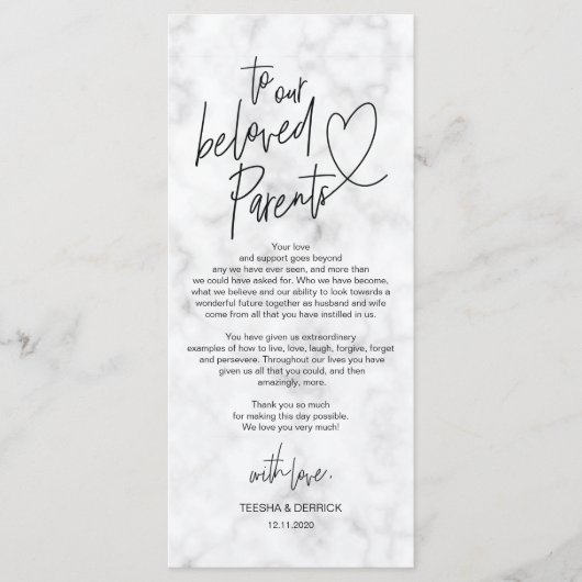 Moderne Kalligraphie Platz Einstellung Danke Karte (Vorderseite)