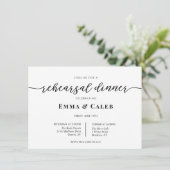 Moderne Kalligraphie Probe Einladung (Stehend Vorderseite)