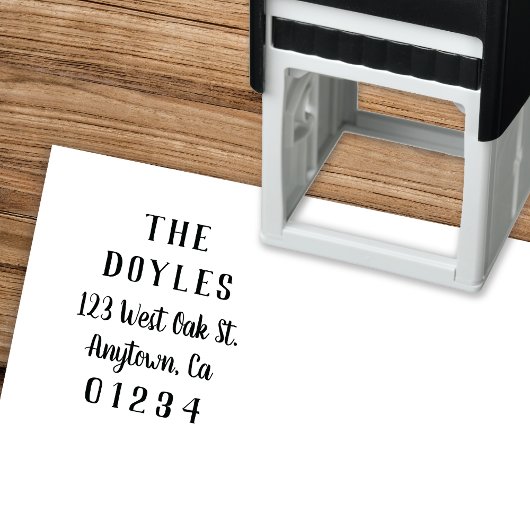 Moderne Kalligraphie | RÜCKSENDEADRESSE Permastempel