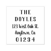 Moderne Kalligraphie | RÜCKSENDEADRESSE Permastempel (Design)