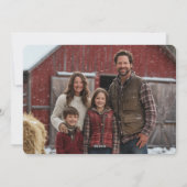 Moderne Kalligraphie Rustikale Foto Valentine Feiertagskarte (Rückseite)