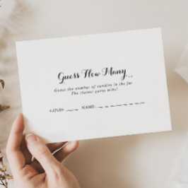 Moderne Kalligraphie schätzt die Anzahl der Spielk Visitenkarte