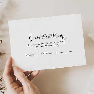 Moderne Kalligraphie schätzt die Anzahl der Spielk Visitenkarte