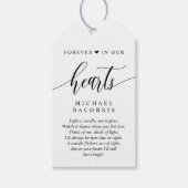 Moderne Kalligraphie, Schwarzer Schriftart, Begräb Geschenkanhänger (Vorderseite)