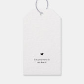 Moderne Kalligraphie, Schwarzer Schriftart, Bestat Geschenkanhänger (Rückseite)