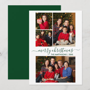 Moderne Kalligraphie Script 4 Foto Weihnachten Grü