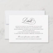 Moderne Kalligraphie Script Elegante Details einfü Einladung (Vorderseite)