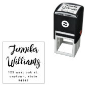 Moderne Kalligraphie Script-Rücksendeadresse Brief Permastempel (Beispiel)