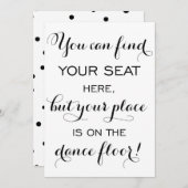 Moderne Kalligraphie | Sitzplan Hochzeitskarte (Vorne/Hinten)