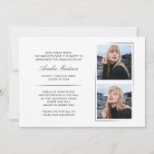 Moderne Kalligraphie Skript 3 Foto Grad 2 Seite Ankündigung (Rückseite)