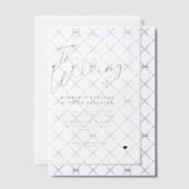 Moderne Kalligraphie-Skriptüberlagerung Pergament Einladungen (Versetzt (Einladung))