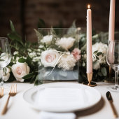 Moderne Kalligraphie-Tabelle 10 Tischnummer Fensteraufkleber