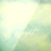 Moderne Kalligraphie Table Eight Tischnummer Fensteraufkleber (Blatt 3)